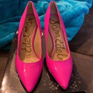 Sam Edelman Hazel pink patent leather pumps